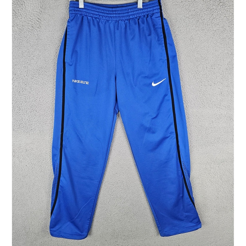 Nike‎ Elite Track Pants Men's Medium Dri-Fit Cross Training Wide 426923-493 Y2K